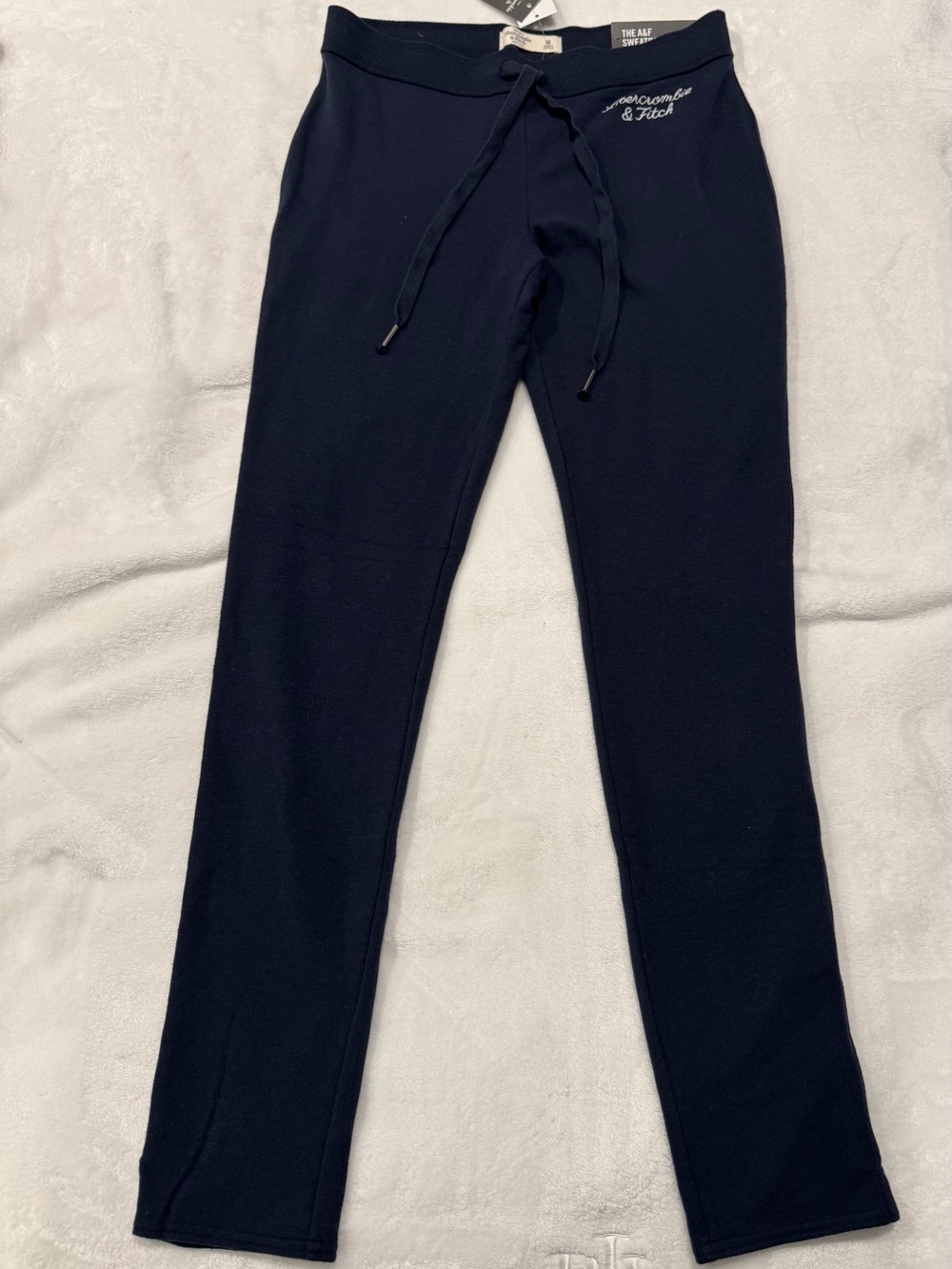Abercrombie & Fitch Navy Drawstring Track Joggers